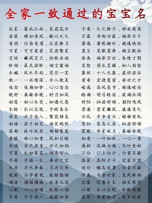 澜字起名的寓意解释